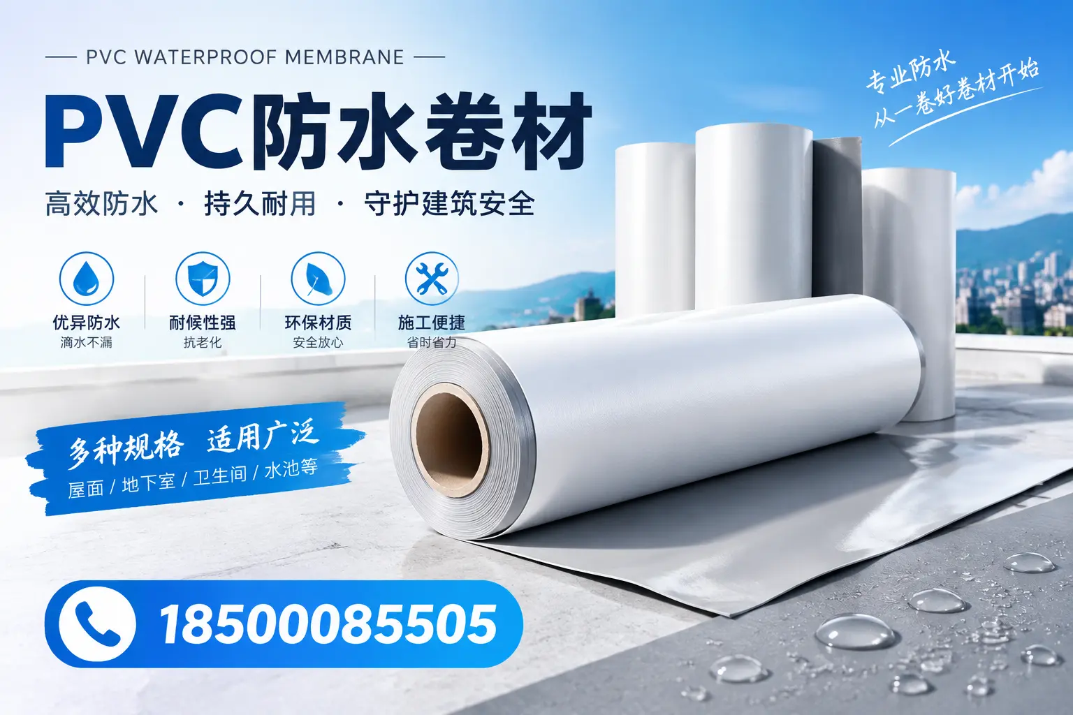 如何选择适合的PVC防水卷材?专家为您解答濮阳的需求